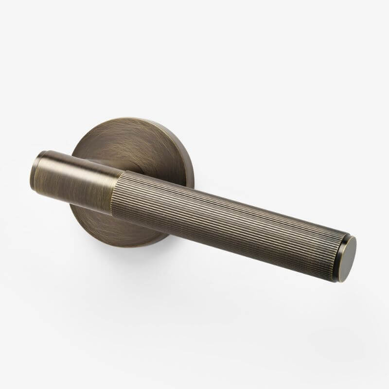 Lovehandles Manhattan Door Handle | Antique Brass